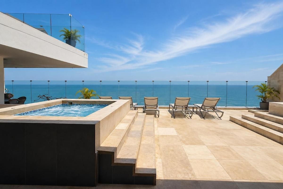 Spiaggia, Playa Privada, Rooftop Infinity Pool Apartamento Cartagena