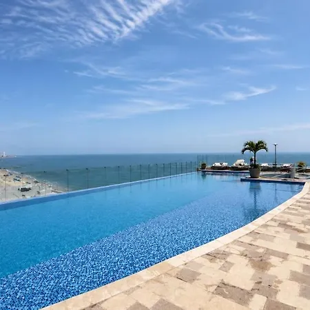 Spiaggia, Playa Privada, Rooftop Infinity Pool Apartamento Cartagena